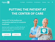 Tablet Screenshot of patientio.com